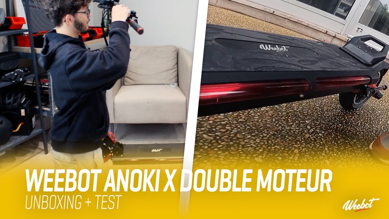 WEEBOT ANOKI X DOUBLE MOTEUR : LA MEILLEURE TROTINETTE ELECTRIQUE DU QUOTIDIEN !