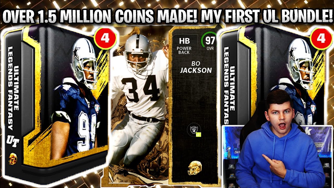 OVER 1.5 MILLION COINS MADE! MY FIRST ULTIMATE LEGENDS COMBO BUNDLE! | MADDEN 23 ULTIMATE TEAM