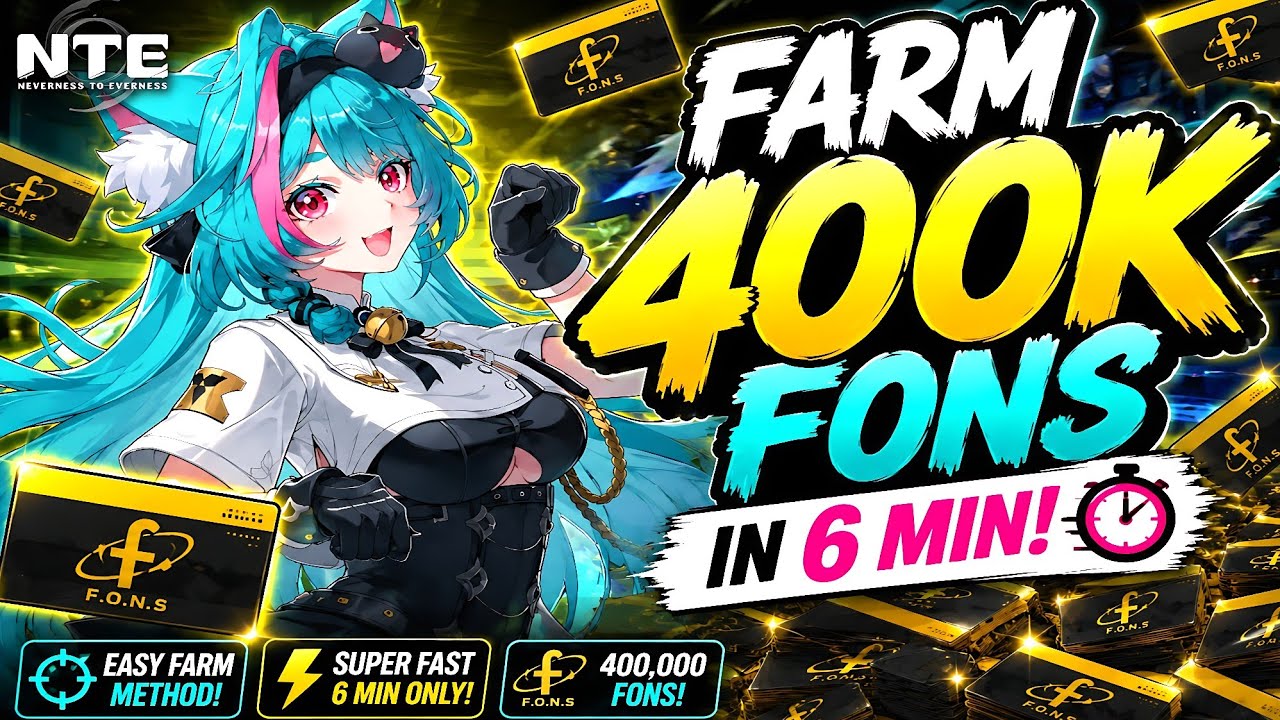 FASTEST 400K FONS FARM in 6 MINUTES! (NEVERNESS TO EVERNESS Guide)