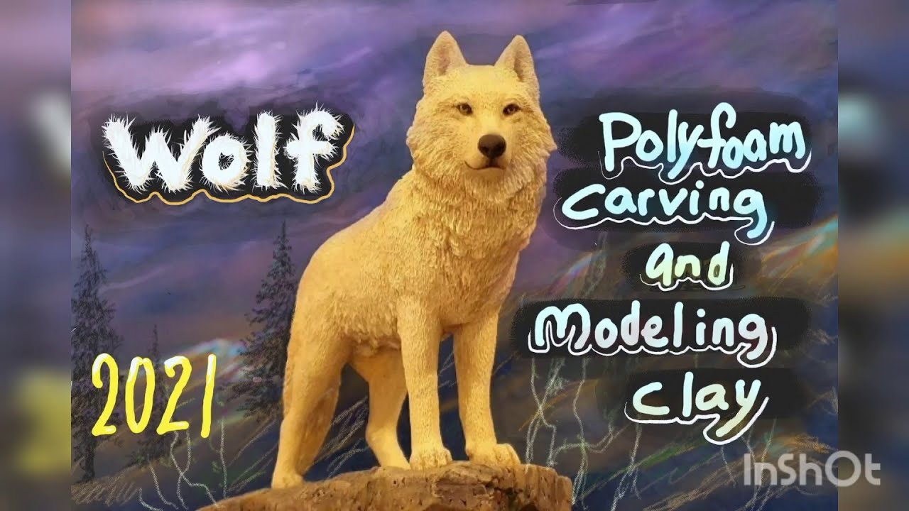 #wolf#sculpture#modeling clay#art