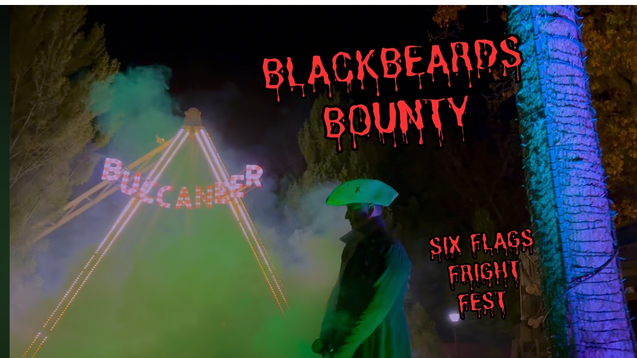 Blackbeards Bounty SCARE Zone FRIGHTFEST  3 of 5 #sixflags #greatadventure 