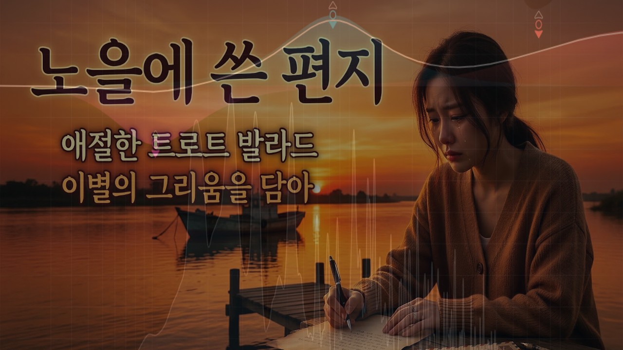 '노을에 쓴 편지' - 붉은 노을 아래 전하지 못한 애틋한 진심 🌅 (애절한 트로트 발라드)