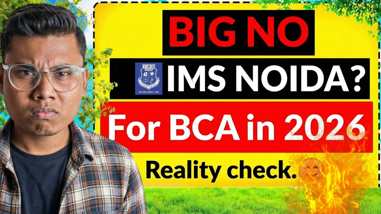 BIG NO to IMS Noida for BCA in 2026? 😳 Honest Reality Check!