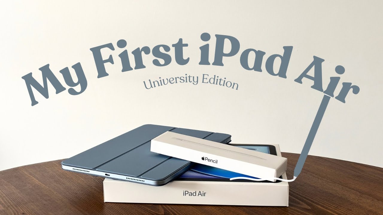 iPad Air M2 Unboxing + Accessories for University 🎓✨
