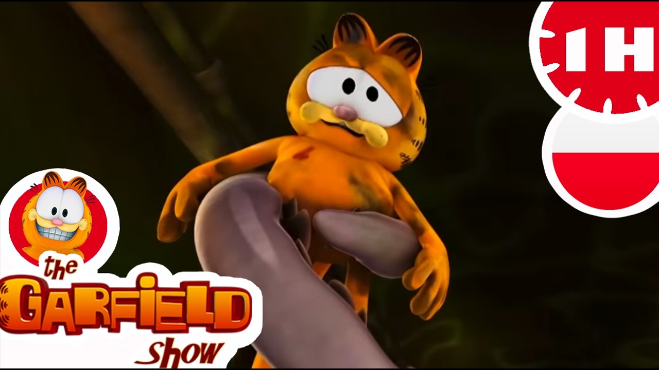 GARFIELD I POTW&Oacute;R Z KANALIZACJI 🦑😱 THE GARFIELD SHOW POLSKI 🇵🇱
