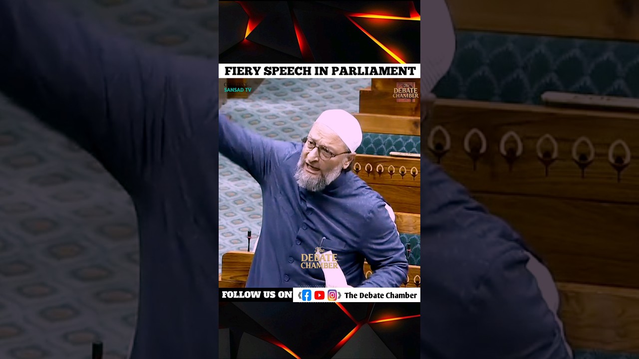 ASADUDDIN OWAISI'S fiery speech in parliament - Amit Shah - Narendra Modi - BJP #shorts