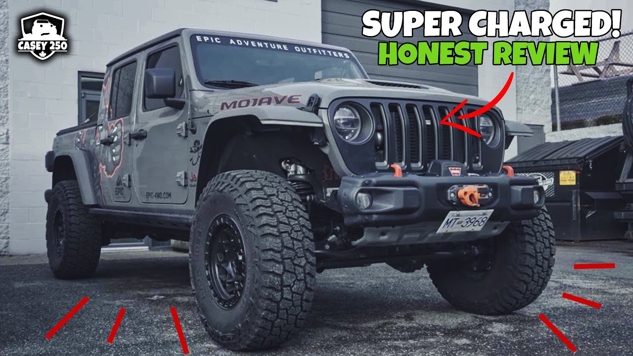 *SUPERCHARGED* 2021 Jeep Gladiator Brutally Honest Review! Built Mojave Edition
