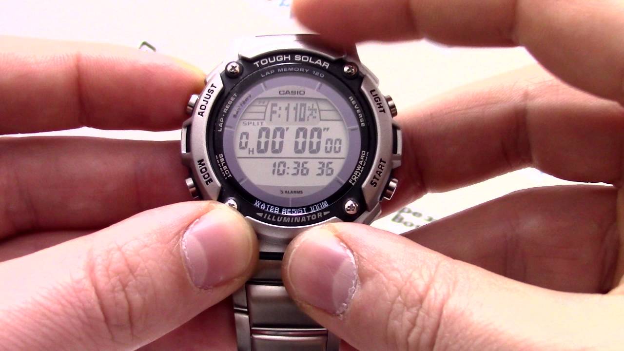 Часы Casio Illuminator W-S200HD-1A - Инструкция, как настроить от PresidentWatches.Ru
