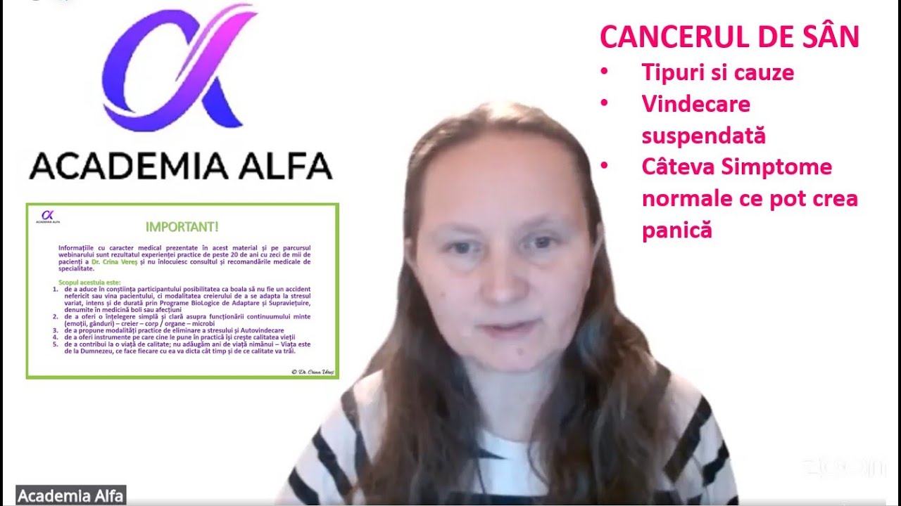 Cancer de san - tipuri, cauze, vindecare suspendata