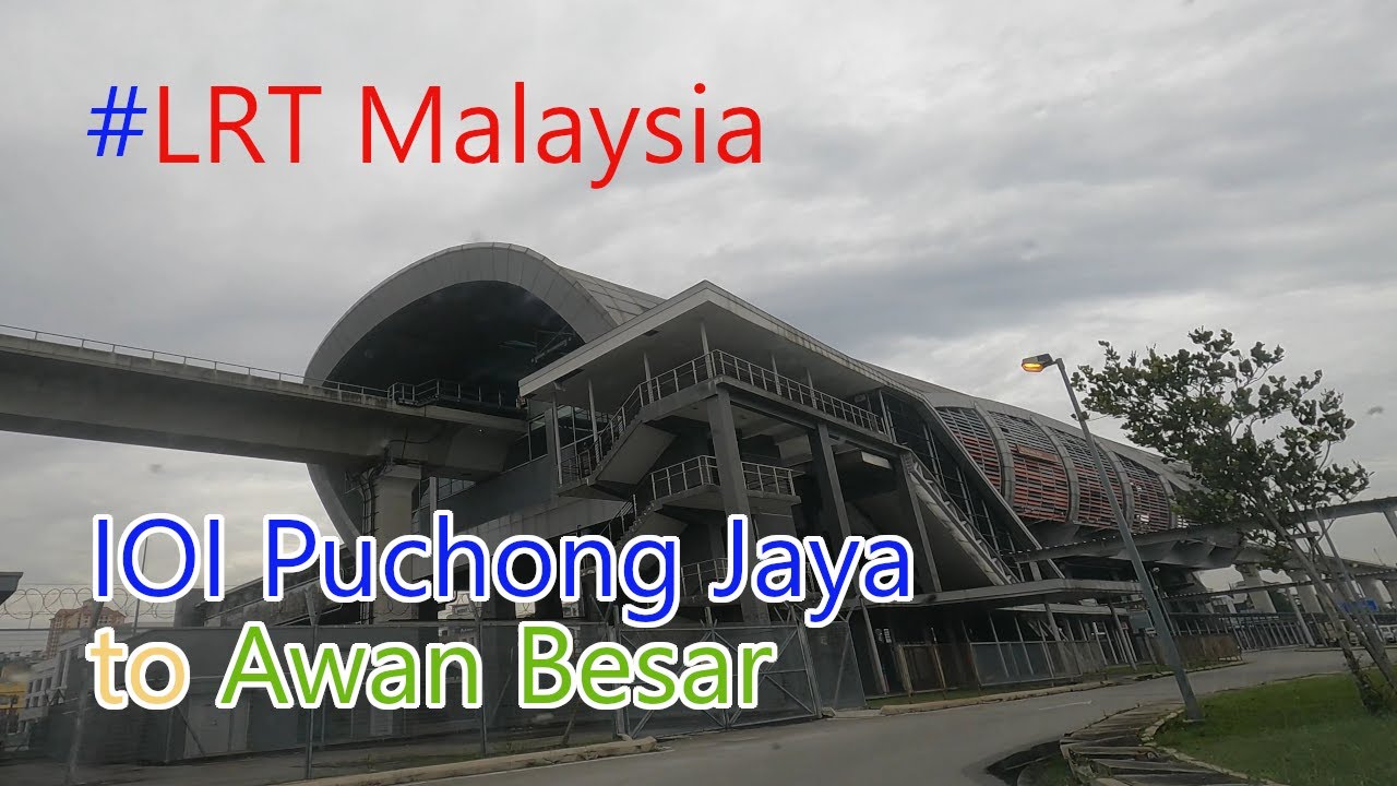LRT From IOI Puchong Jaya to Awan Besar Station Bukit Jalil Kuala Lumpur Malaysia 4:3 video