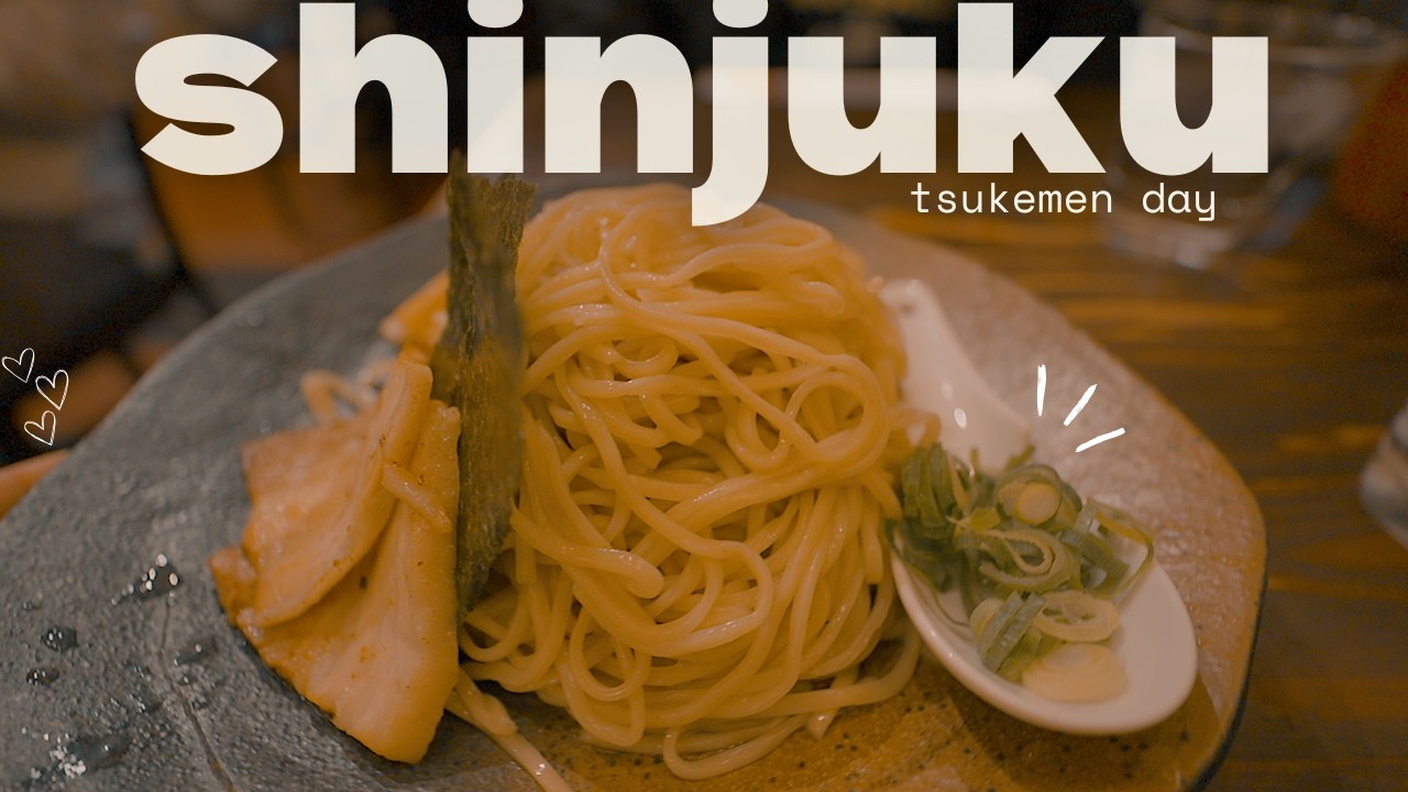 Tsukemen Tokyo - Tatsunoya Ramen SHINJUKU 🍜 Must try foods in Tokyo JAPAN