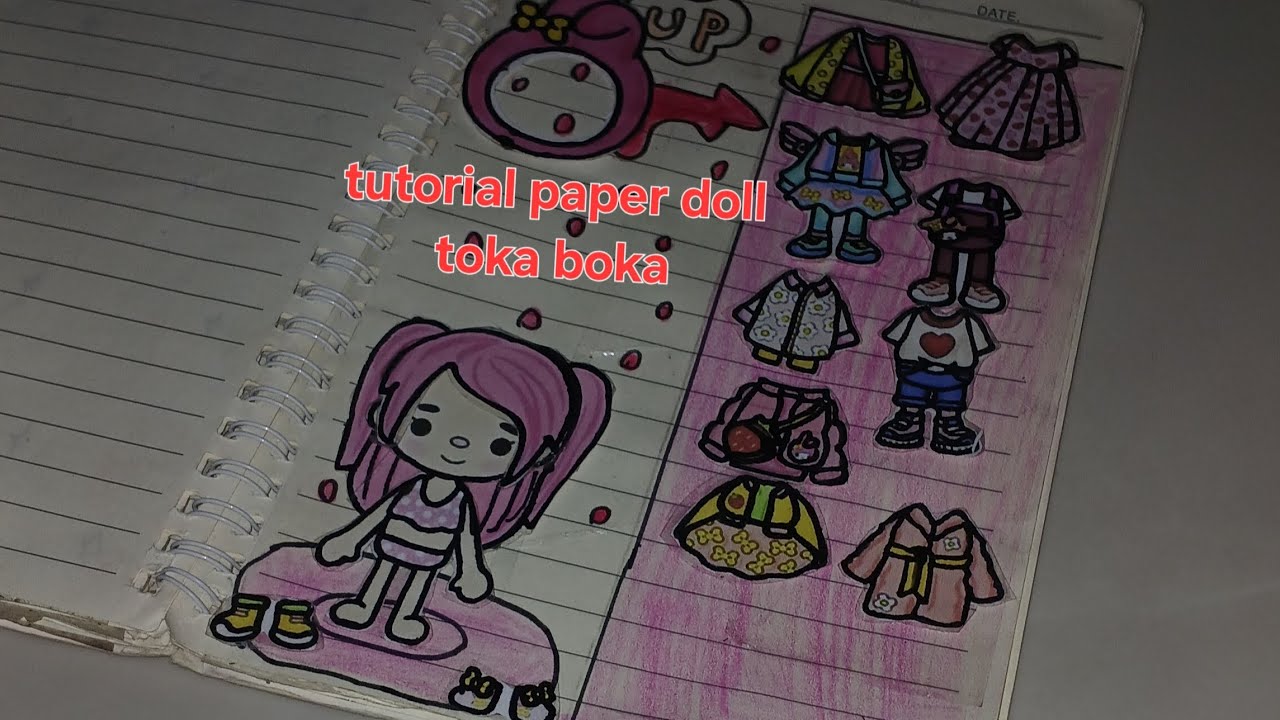 tutorial paper doll toca boca,ternyata bikin mainan sendiri lebih menyenangkan ☺ #tocaboca 