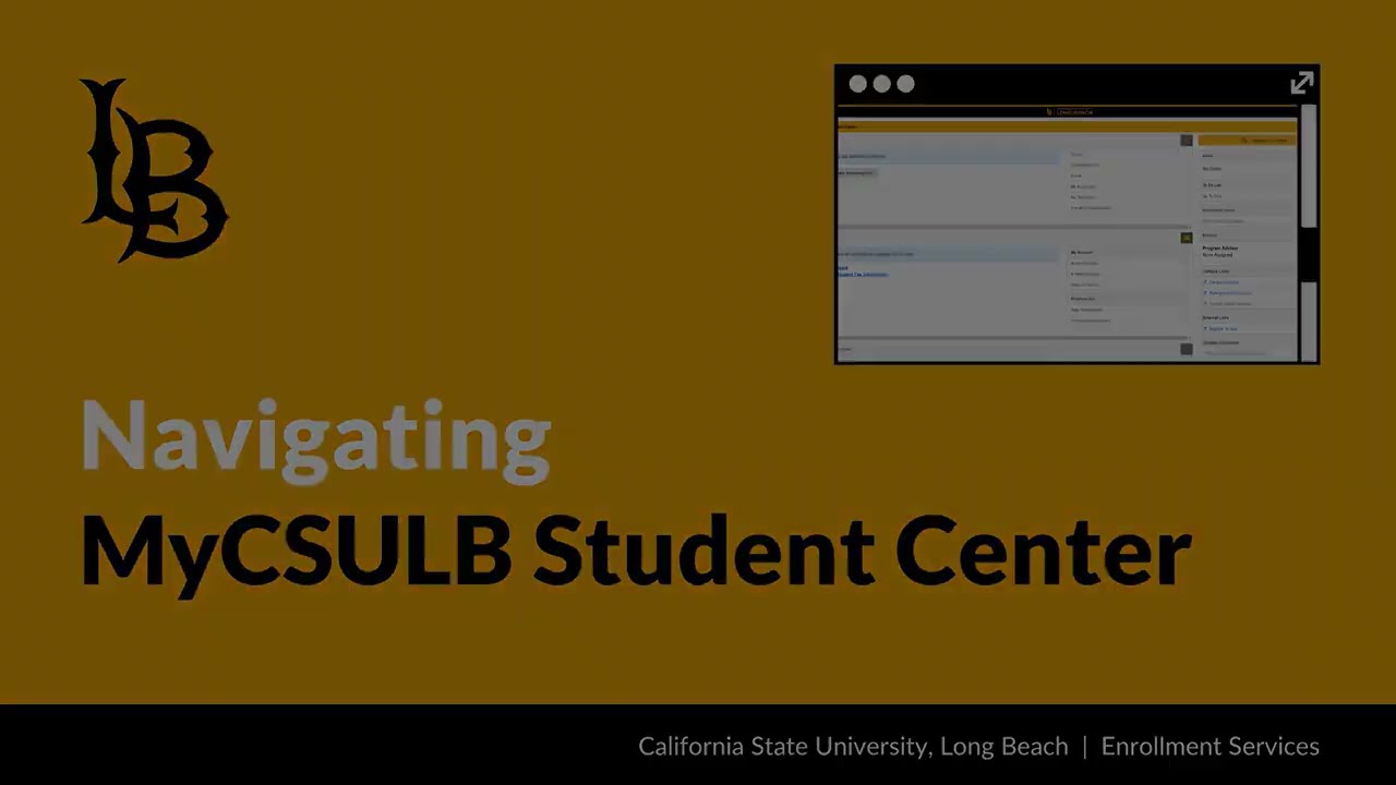 Navigating MyCSULB Student Center