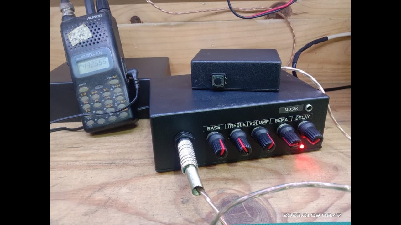 MEMASANG DAN TES ECHO MYCOM KE HT JEPANG ICOM ALINCO