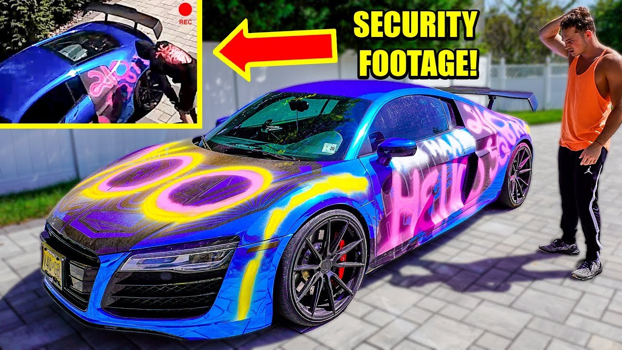 Someone SPRAY PAINTED My Audi R8! *Caught On Camera*