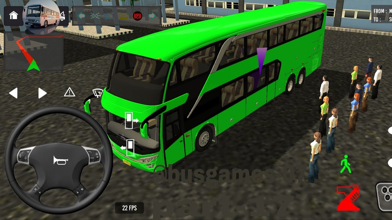 PART-17 ll🎯 Bus Simulator : 3D error bus Games ll Bus Simulator Indonesia #bus #game