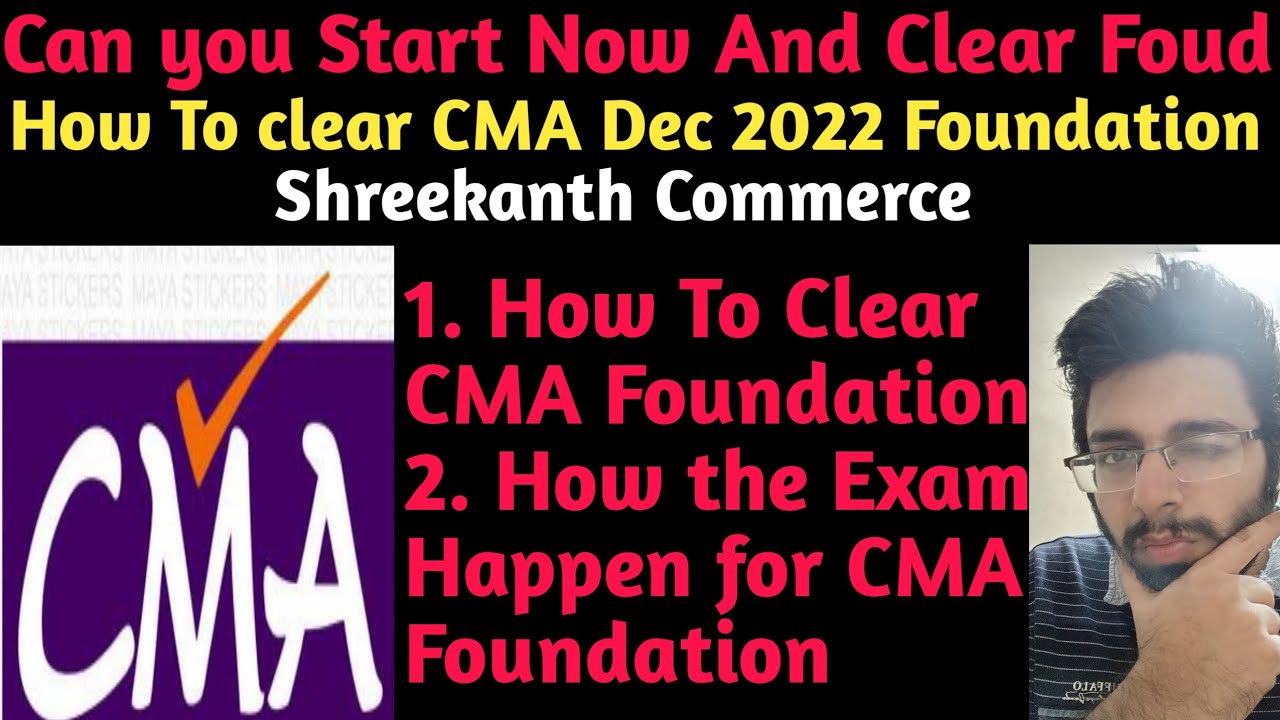 Dec 2022 CMA Foundation Exam?|Started Studying Just Now?|Tamil|Shreekanth