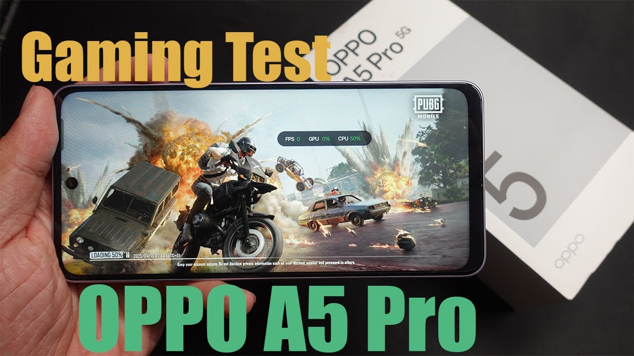 Test Game PUBG mobile On OPPO A5 Pro