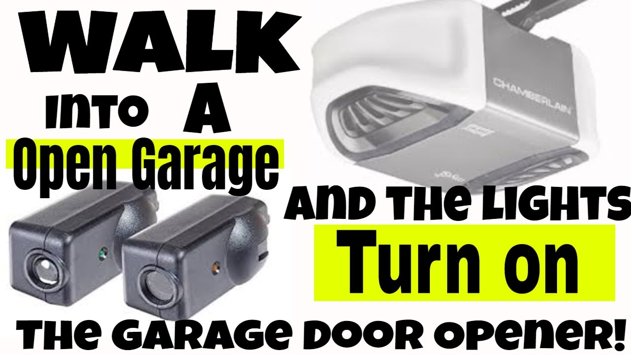 Chamberlain Garage Door Opener Light & Reversing Sensors | Turn On/Off