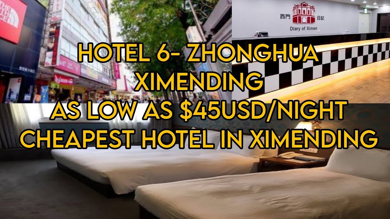 Cheapest Hotel in Ximending Area | Hotel 6 - Zhonghua | Best Budget Hotel in Ximending Shopping 🇹🇼