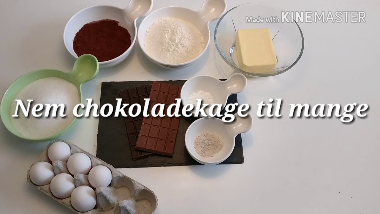 S&aring;dan laver man en nem chokoladekage til mange