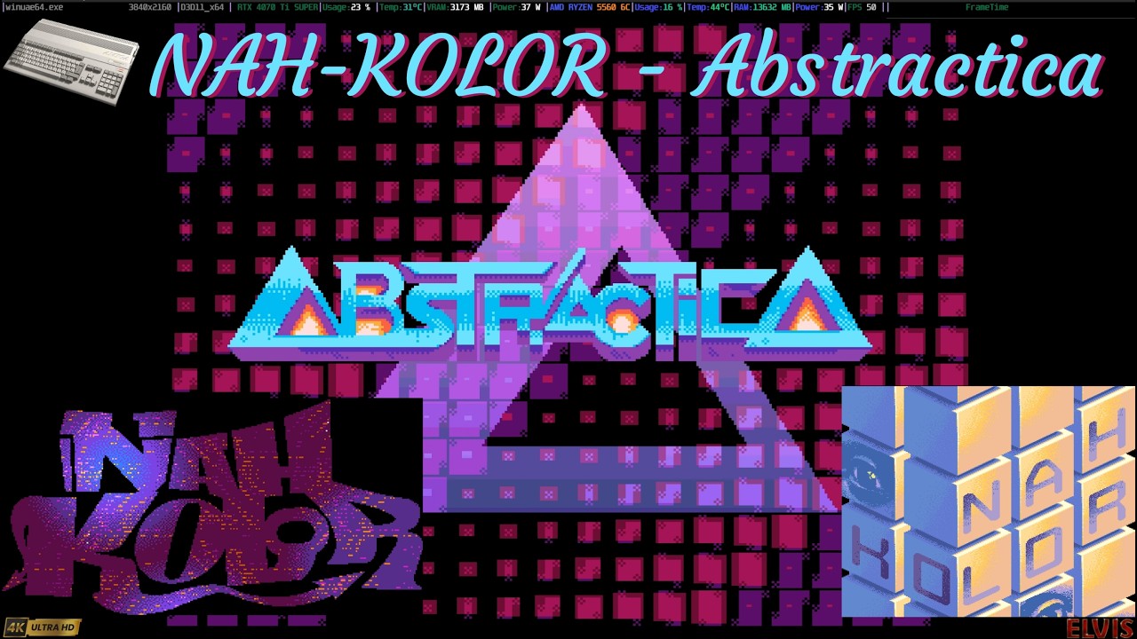 Amiga  OCS/ECS | NAH KOLOR - Abstractica | 4th place at Revision 2021 party | 4K