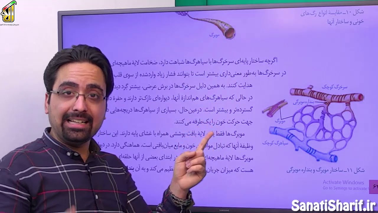فیلم جلسه 32 - فصل چهارم: گردش مواد در بدن (قسمت پنجم)،گفتار دوم: رگ ها (قسمت اول)