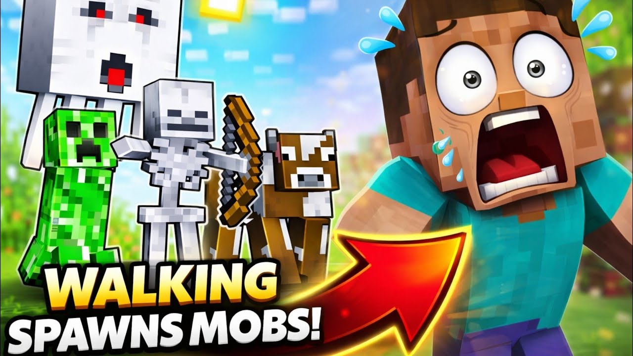 MINECRAFT BUT IF YOU WALK, YOU DIE 😱