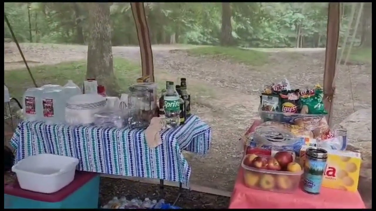 Glamping kitchen
