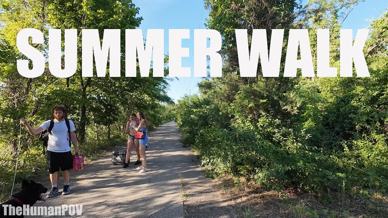Summer Walk - St. Joseph, Michigan - Howard Family Recreation Trail | 4K