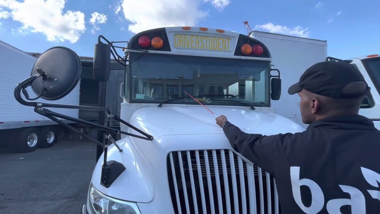CDL SCHOOL BUS FRONT & ENGINE COMPARTMENT INSPECTION  NYC