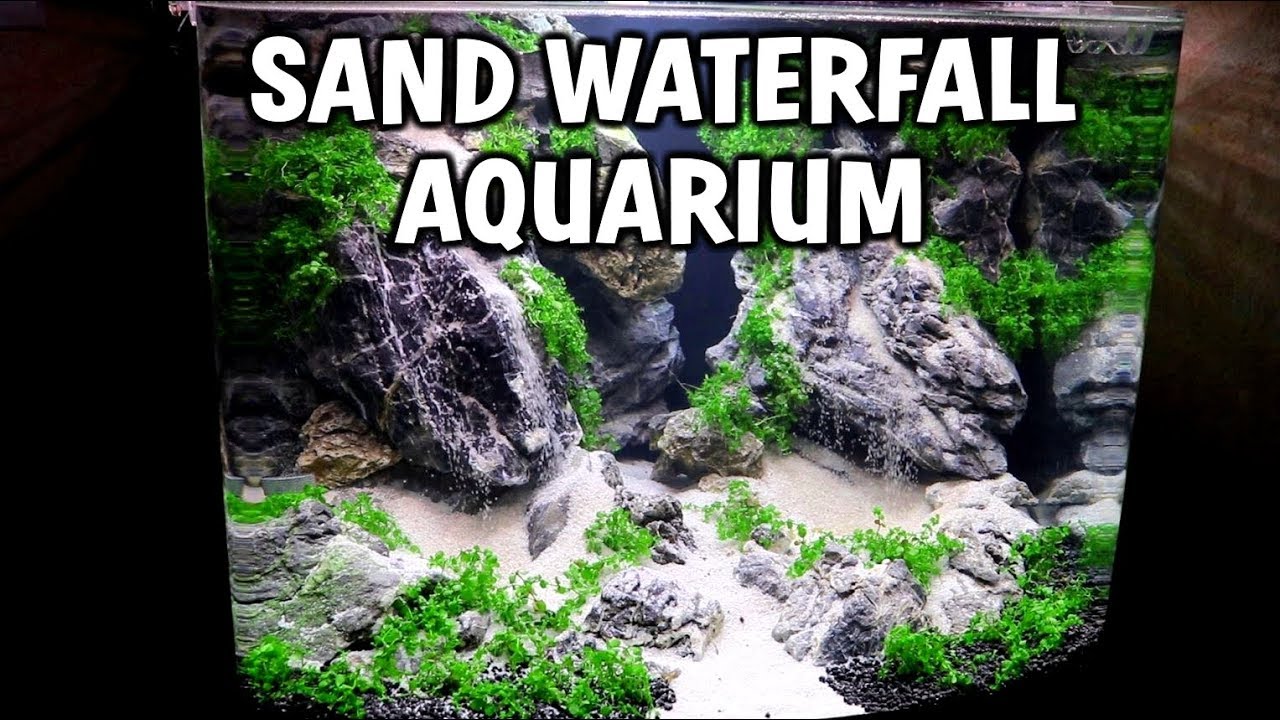 DOUBLE Sand Waterfall Planted Aquarium Setup