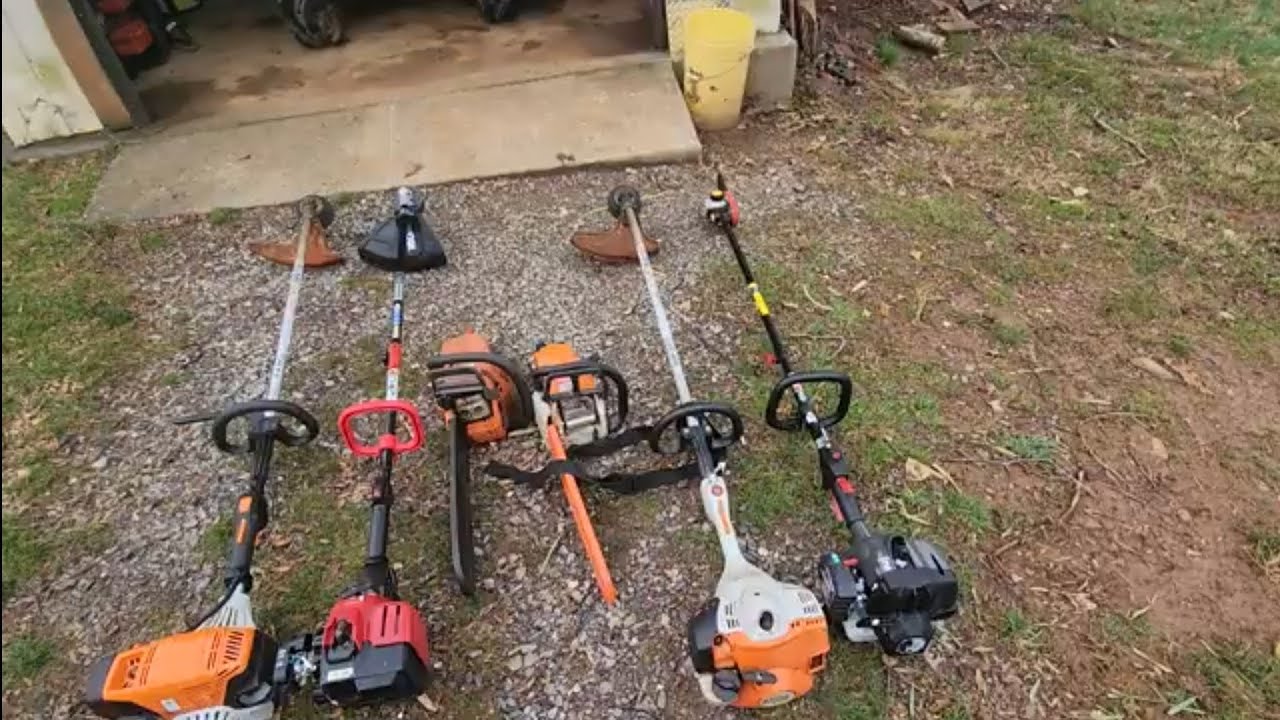 starting up all my yard equipment