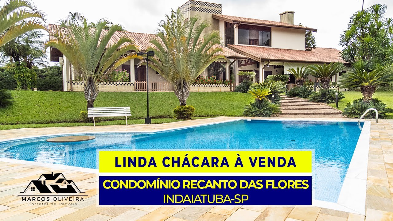 💎CHÁCARA À VENDA NO CONDOMÍNIO RECANTO DAS FLORES  INDAIATUBA-SP🔊