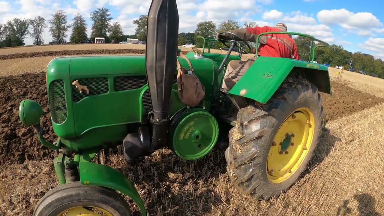 1958 Lanz Bulldog D2416 2.6 Litre Single Cyl Diesel Tractor (25 HP)  Ransomes Hallaton Ploughing `24
