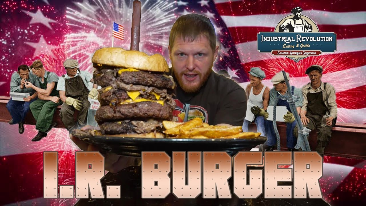 INCREDIBLE FIVE POUND BURGER WITH POT ROAST | INDUSTRIAL REVOLUTION