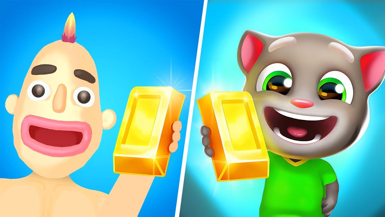 Satisfying Mobile Games Sandwich Runner Talking Tom Gold Run Videos DVIOW