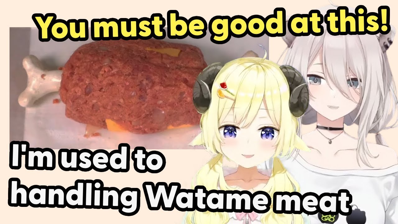 Botan and Watame flirt while cooking【Hololive】