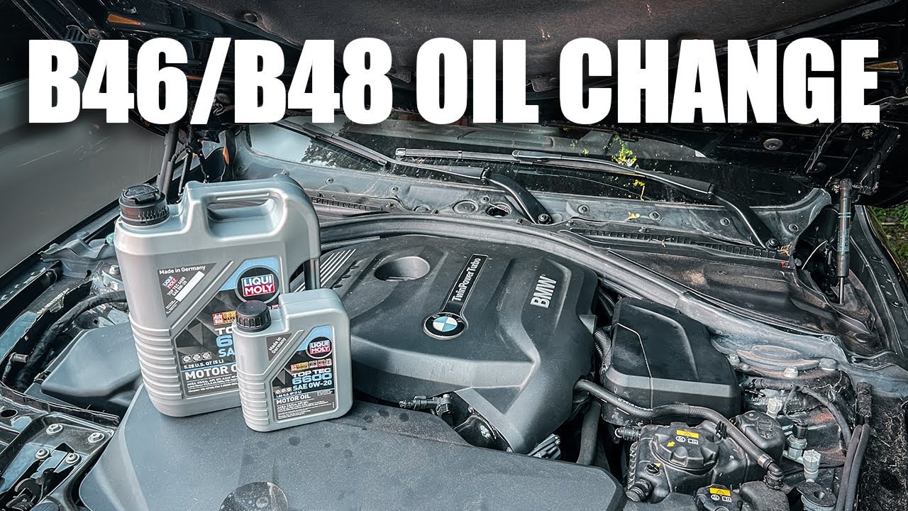 BMW 330i F30 OIL CHANGE (B46/B48 engine) DIY