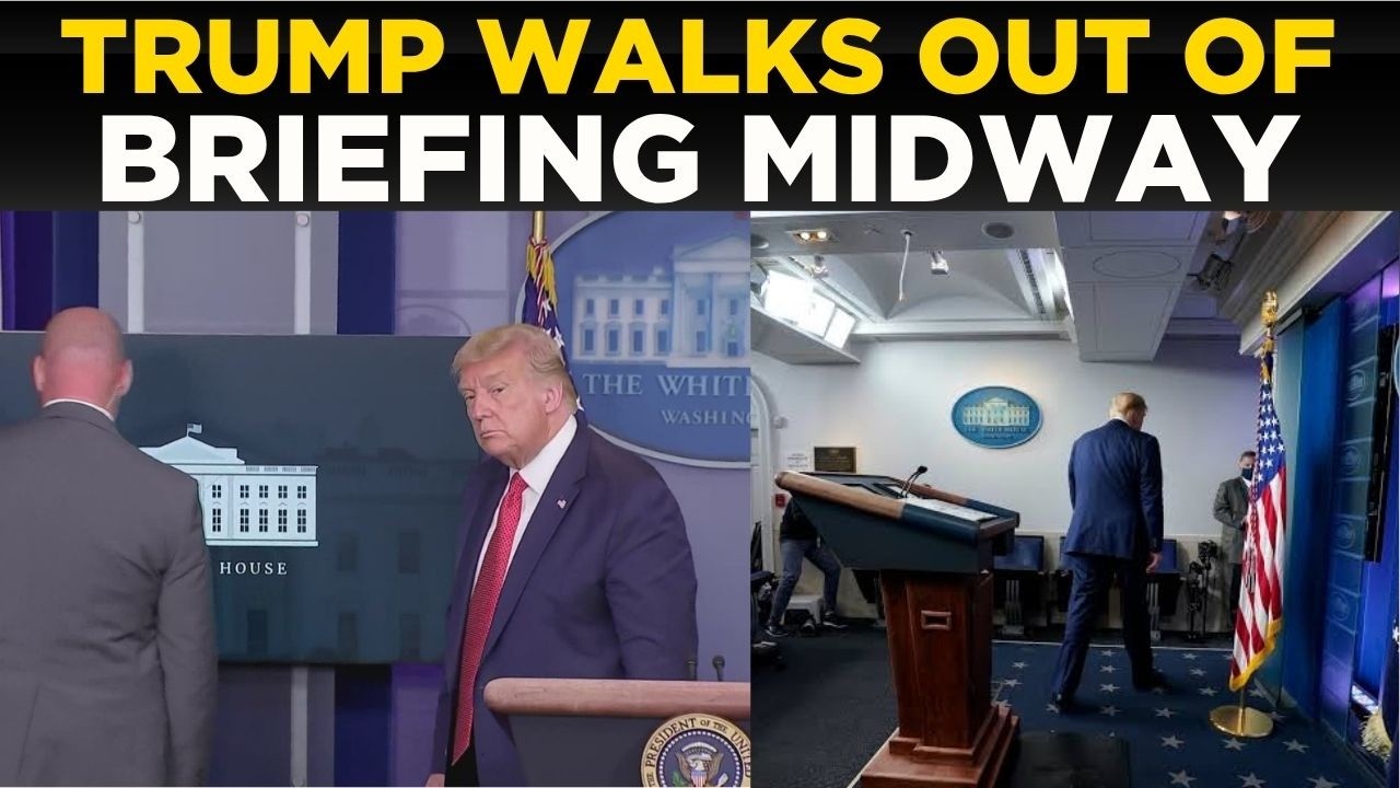 US NEWS LIVE: White House In Chaos As Trump Abruptly Walks Out Of Press Briefing Midway