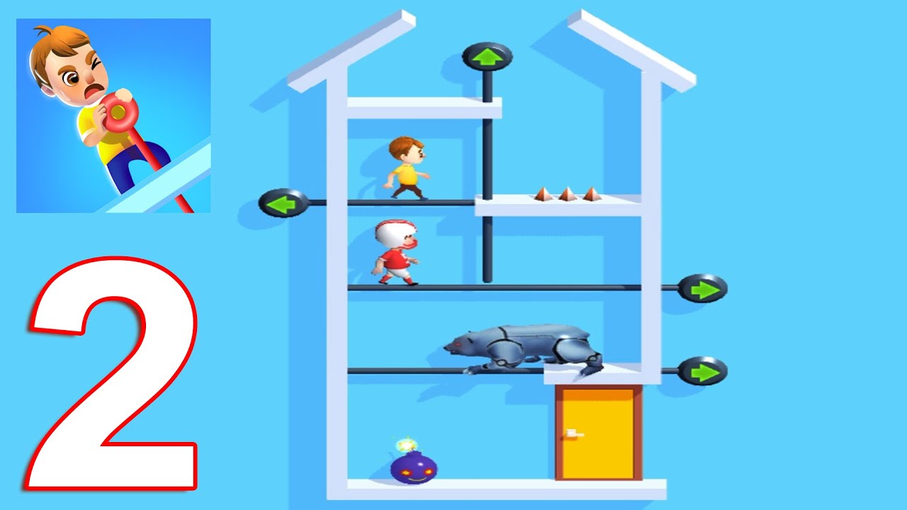 Pin Pull Gameplay Walkthrough Part 2 All Levels 51-75 (IOS/Android)