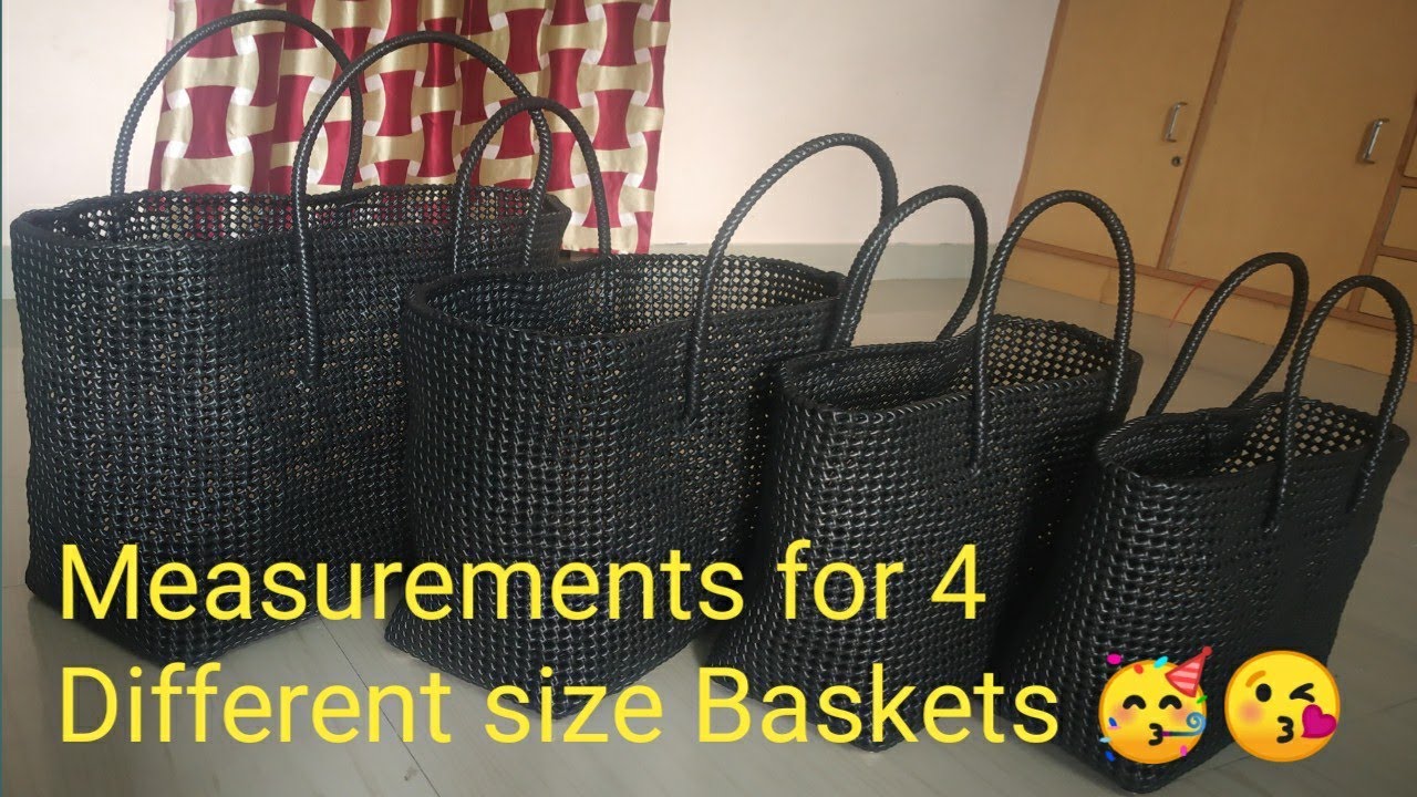 Measurements for Four Different size Baskets for Beginners/wire basket/wire bags/VDS Wire Bags