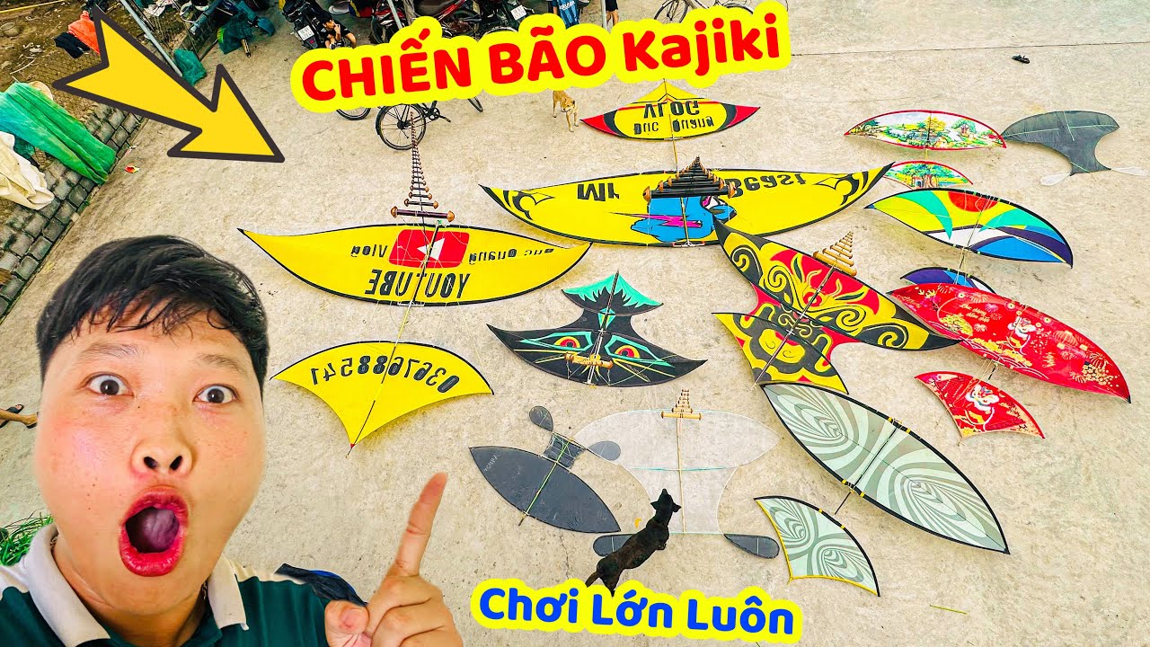 Cả Làng Thả Diều Kín Sân Cùng Loạt Siêu Phẩm Chiến Bão Cực Khét