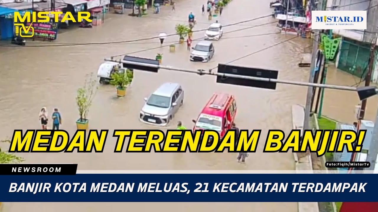Banjir Kota Medan Meluas, 21 Kecamatan Terdampak