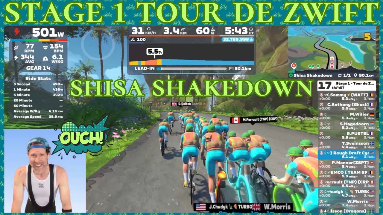 Tour de Zwift Fail: DROPPED on Shisa Shakedown but Pushed Through