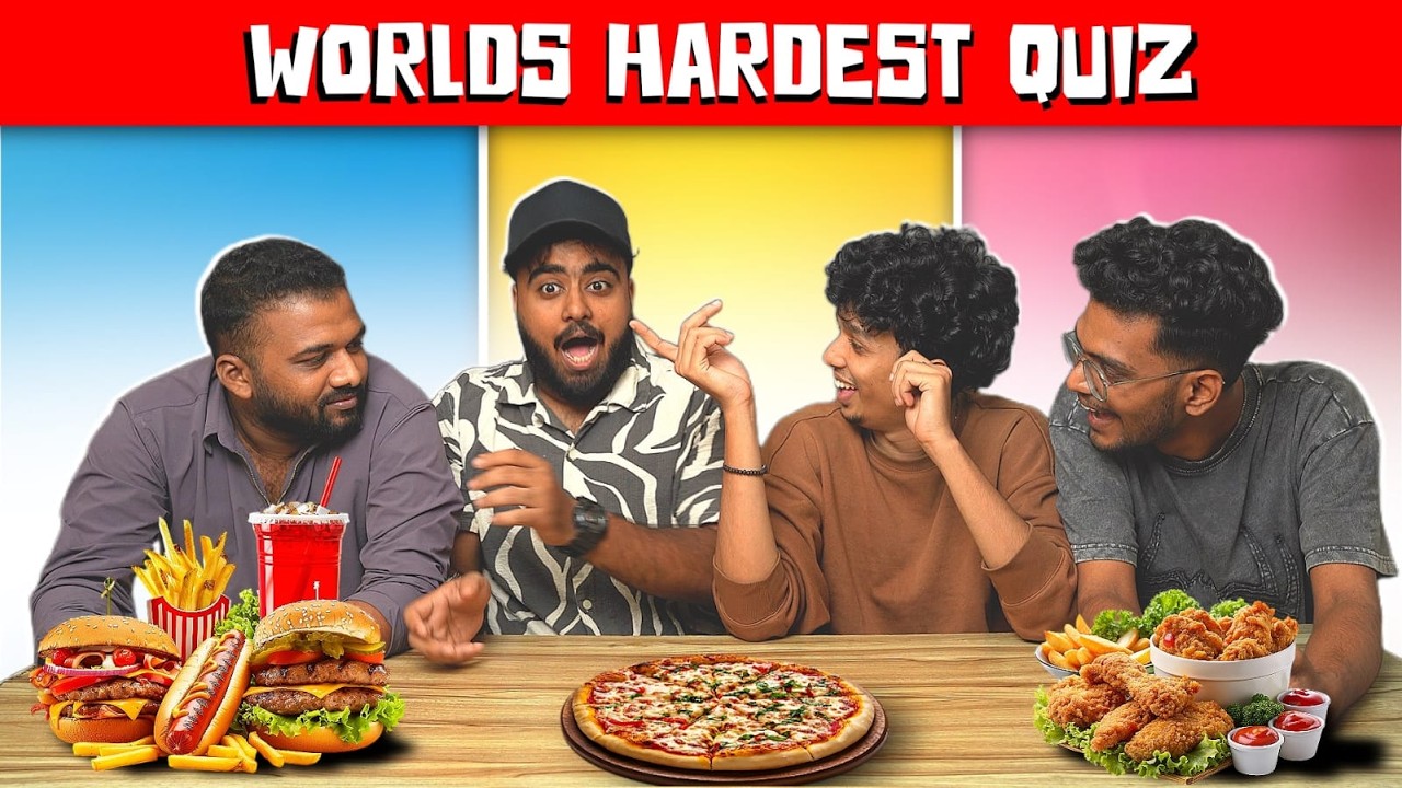 WORLDS'S HARDEST QUIZ FOOD CHALLENGE 😱😂