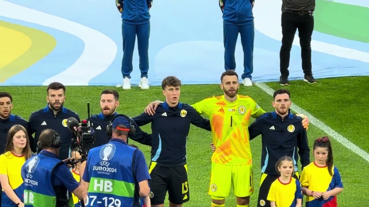 Scottish national anthem 🏴󠁧󠁢󠁳󠁣󠁴󠁿 Scotland vs. Switzerland 🇨🇭 EURO 2024 Second game Cologne #euro2024