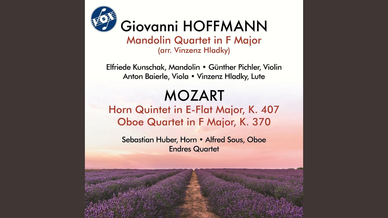 Mandolin Quartet in F Major (Arr. for Mandolin, Violin, Viola & Lute by Vinzenz Hladky): III....