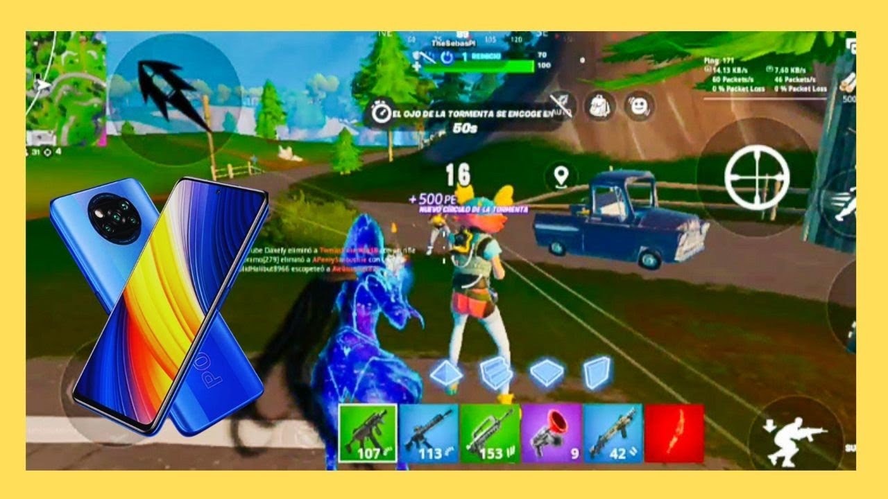 PRO🚀 60 FPS FULL INSANO 🔥 Las mejores jugadas en Fortnite Mobile [POCO X3 PRO]