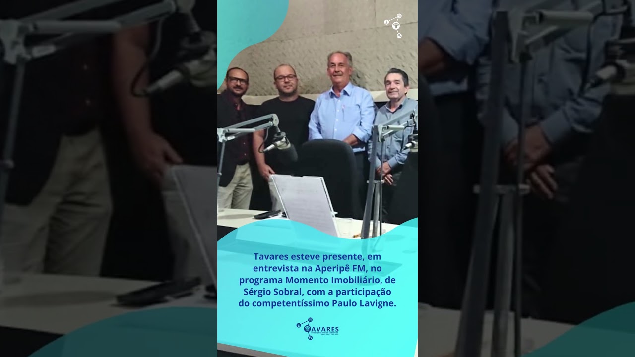 Entrevista na Aperip&ecirc; Fm 106.1, programa Momento Imobili&aacute;rio.